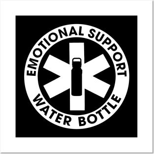 Emotional Support Water Bottle Funny Sticker Posters and Art